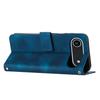 For iPhone 17 Air Leather Case Imprinted Triangle Phone Cover with Hand Strap