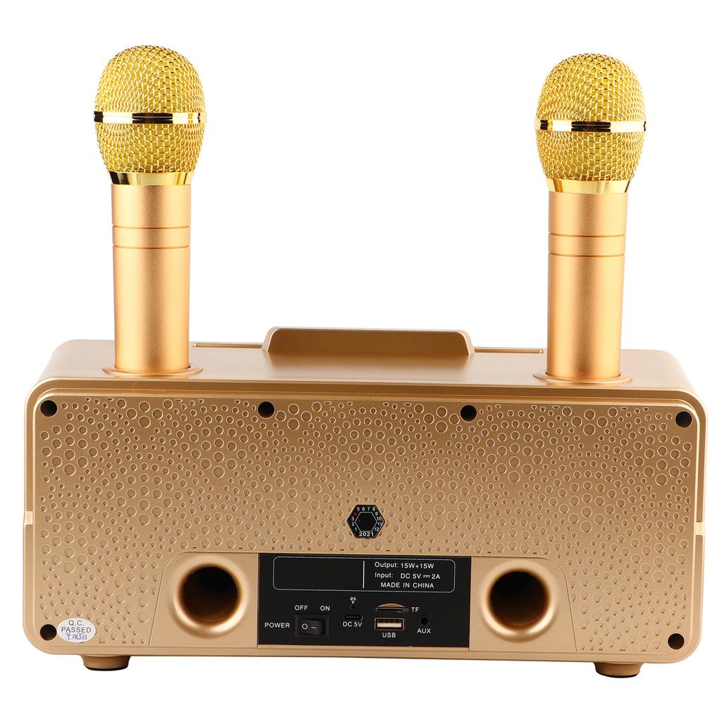 Family KTV High Quality Sound Kit Integrated Wireless Microphone Live Card Karaoke Speaker