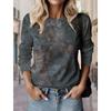Autumn Fashion Women's Graphic Geometric Abstract O-Neck Long Sleeve T-Shirt Y2K Casual Tops Womens Clothing Harajuku Pullover