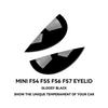 Carbon Fiber Car Headlight Eyebrows Cover Glossy Black Front Angry Eyelids for MINI F54 CLUBMAN F57 CABRIO F55 F56 COOPER S JCW