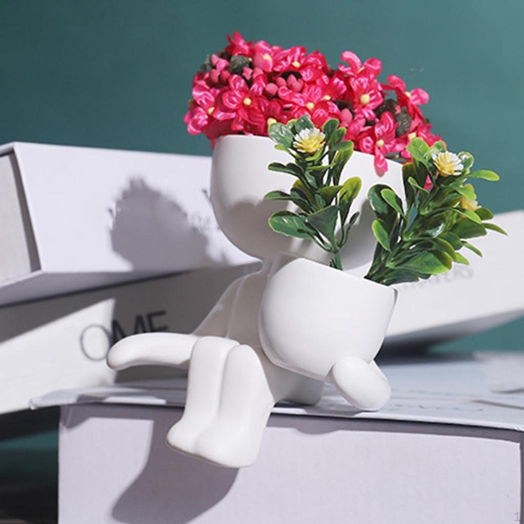Ceramic Pot Creative Flower Pots Ers Container for Desktop Usage Garden Decoration