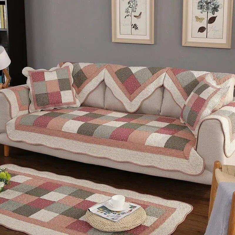 Europe Style Sofa Cover Sofa Cushion Plaid Couch Cover Four Seasons Universal Sofa Towel Cotton Non-slip Pillow