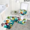 3Pcs Flannel Toilet Mat Set MTSJTrayman Bathroom Rug Bath Carpet Non Slip Home Decor