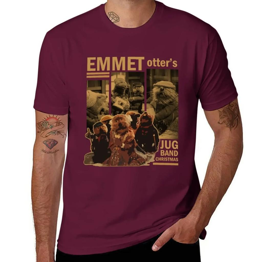Emmet Otter T-Shirt blacks summer tops mens graphic t-shirts hip hop