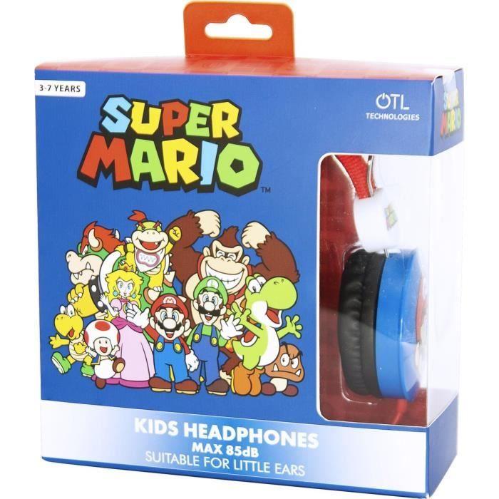 Casque audio enfant (3-7 ans) supermario bleu