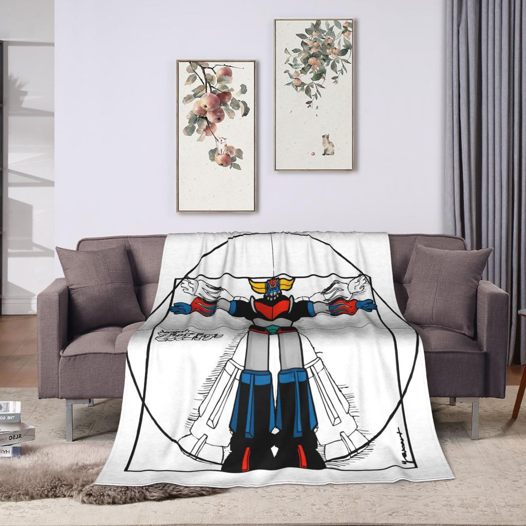 UFO Robot Grendizer Blankets Fleece Spring/Autumn   Multifunction Warm Throw Blanket for Bed Couch Quilt