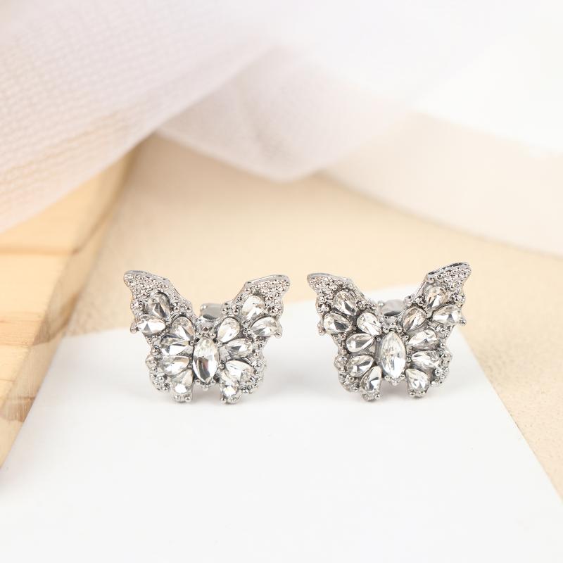 1Pair Butterfly Decor For Clip On Earbuds Open Ear Accessories Removeable Diy Earphone Decoration