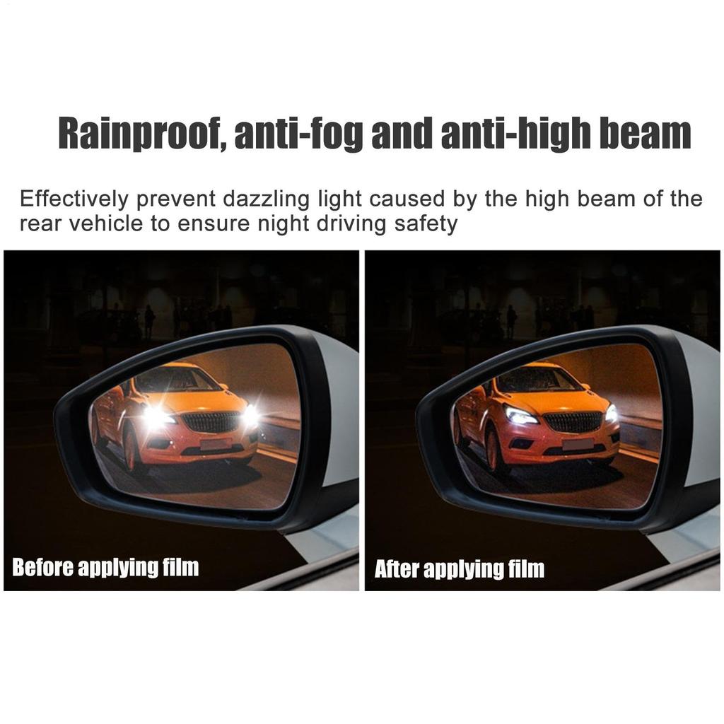 Car Mirror Film - Car Mirror Sticker | Protective Clear Safe Driving Sticker |