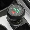 Car Charger 3in1 12/24V Voltmeter Thermometer USB Charger Switch Auto LED Digital Monitor Display Current Meter Volt Detector