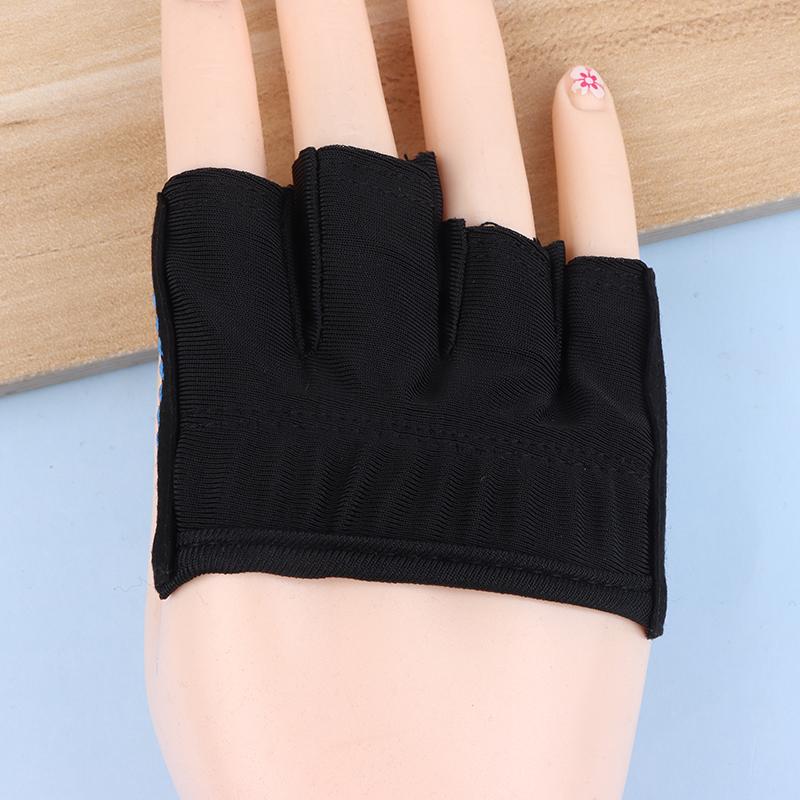 Gym Fitness Four-Finger Half Finger Gloves Silicone Workout Glove Pull Up Power Weight Lifting Grips Hand Plam Protector