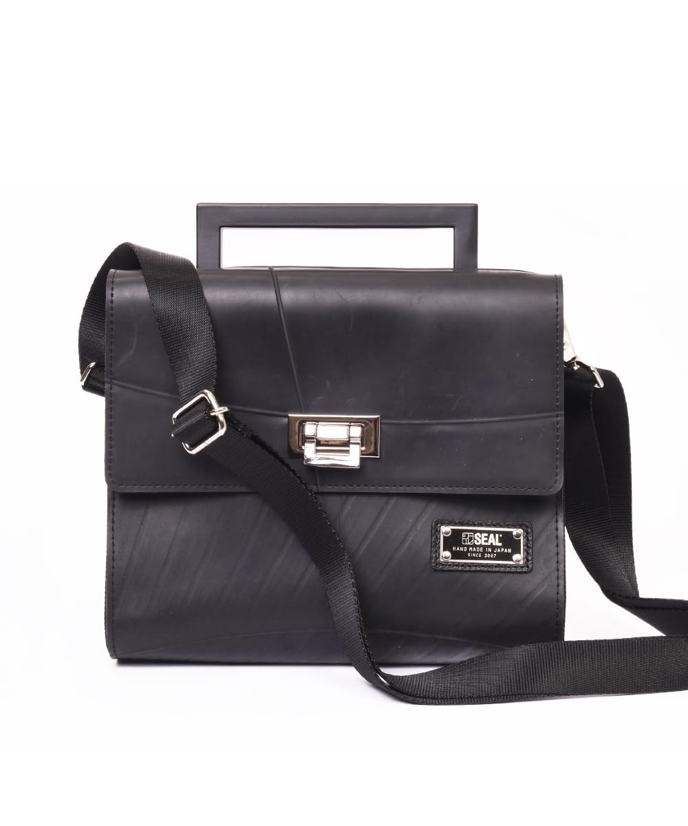 

Seal Square Handle Shoulder Bag for Crossbody Mini Shoulder Men, Handbag, Bag, Bag, Formal, Small, Waterproof, PS-253BK чорний