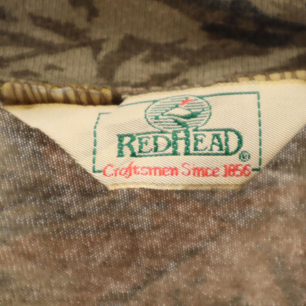 RED HEAD 90s Made in USA Old Realtree Pattern Long sleeve mock turtleneck T-shirt Men's Used