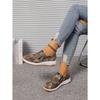 Women's Autumn New Casual Yunda Shoes Women's Platform Muffin Leather One Step Casual Single Shoes