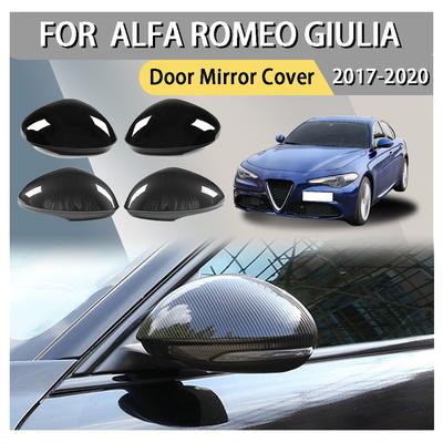 Car Decoration Car Upgrade Door Mirror Cover For Alfa Romeo Giulia 2017 2018   Car Rearview Accessories