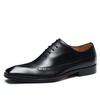 Leather shoes men's business dress leather diamond stone British casual engraved men's shoes