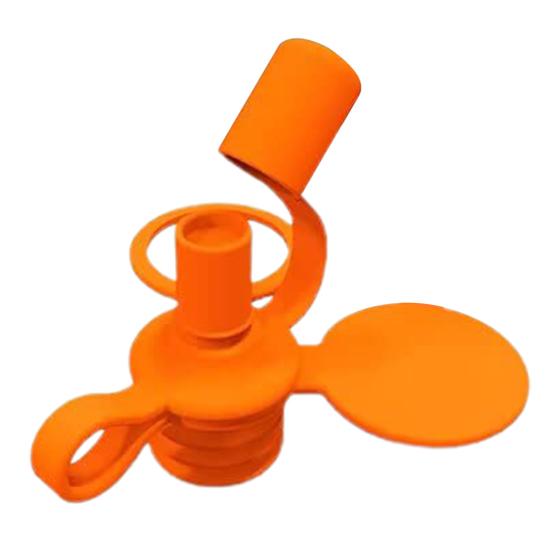 

1 комплект, крышка для бутылки с водой защищает рот, герметичный силиконовый адаптер для носика бутылки для малышей и взрослых оранжевый