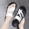 2025 Summer New Men White Leather Sandals Outdoor Comfortable Breathable Sports Casual Non-Slip Beach Luxury Sandals