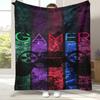Cartoon Spiel Gamer Zone Controller Logo Flanelldecke, Ultra Weiche Warme Plüschdecke für Zuhause Schlafzimmer Bett Sofa Abdeckung Picknick Geschenk