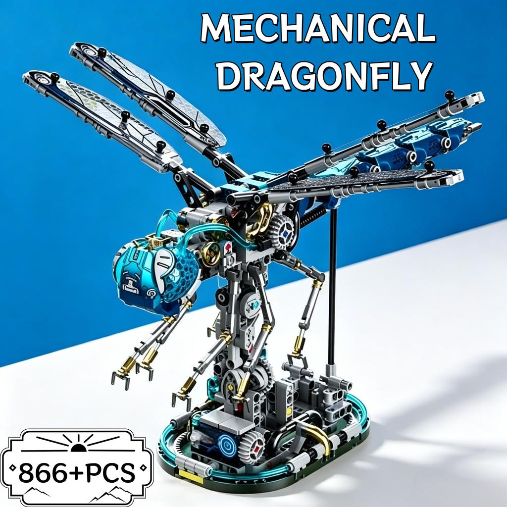 Brand new High-Quality Moc High-Quality Creative High-Quality Dragonfly High-Quality Mechanical High-Quality Linkage Construction set High-Quality