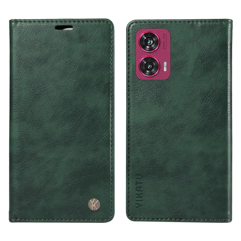 For Motorola Edge 50 Fusion 5G Case Litchi Texture Leather Wallet Phone Cover