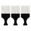 3 PCS Hairdressing Steel Needle Oil Hair Comb Plastic Haircut Pointed Tail Comb, Color Classification: P2020