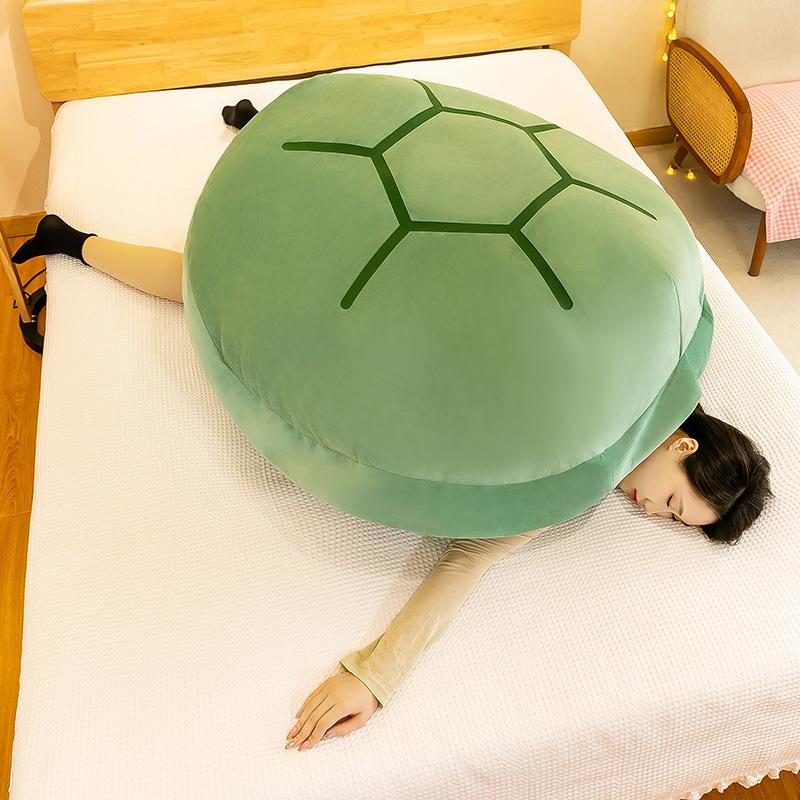 Popular Couple Smashed Turtle Shell Plush Toy Girl Sleeping Doll Wearable Large Lazy Throw Pillow