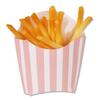 50pcs Striped Disposable Party Tableware Popcorn and French Fry Box Carnival Home Cinema Use Snack Container Food Grade Foldable