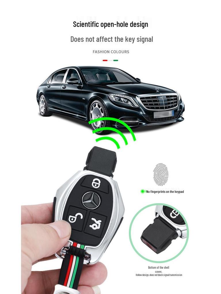 Mercedes-Benz E300L Key Case for E200/C260/A200L/GLC/GLE/GLA/C200 Models