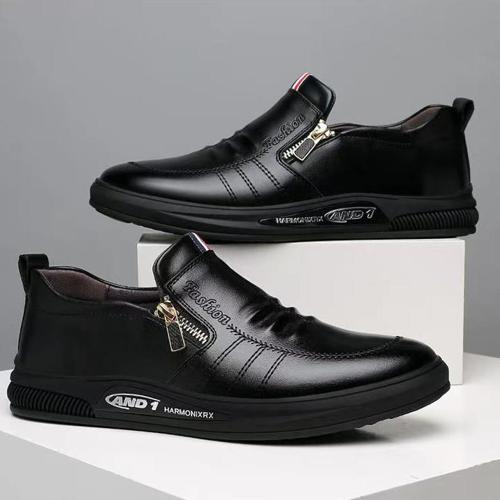 Men's Leather Shoes 2023 New Breathable Business Dress Shoe Men's Social Shoes Casual Loafers for Men