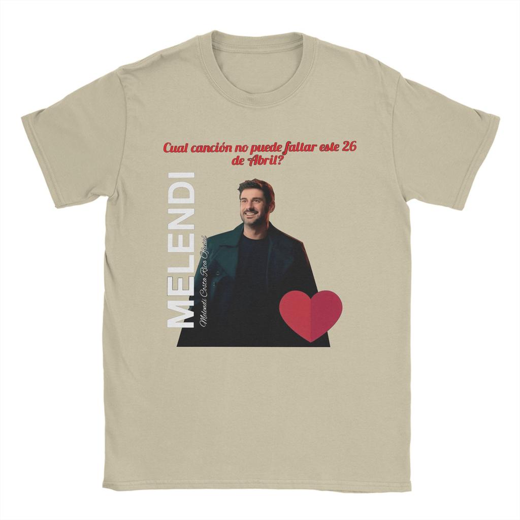Men Rapper Melendi T-Shirts 2025 Album Tour Cotton Clothes Summer  T Shirt O-Neck Fashion Casual Tee Shirt Plus Size 5XL 6XL