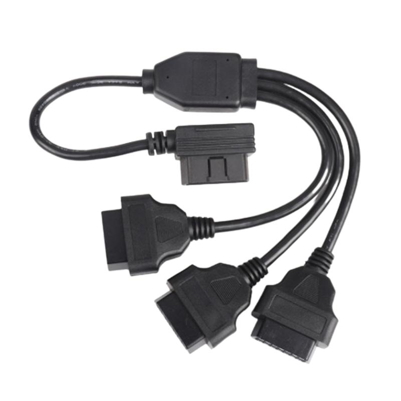 Cablu de prelungire OBD2 pentru automobile Cablu adaptor OBD2 în formă de L Cablu despărțitor în formă de L OBD2 Extindeți-vă portul OBD2 la trei