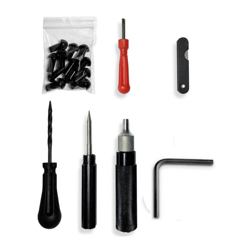 

New Style Tire Repair Kit With Mushroom Plug, Probe And Nozzle