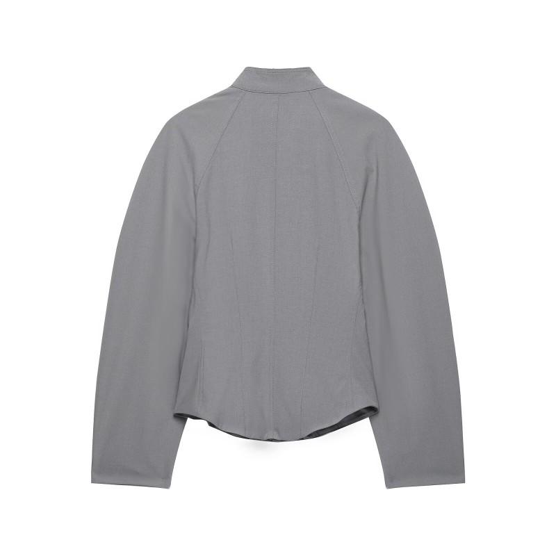 Womens Fall Fluffy Sleeve Coat Stretch Pleated Pants Set Casual Streetwear