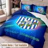 West Bromwich Albion FC Printed Bedding Set Custom Name Text 1 Duvet Cover 2 Pillowcases For Bedroom