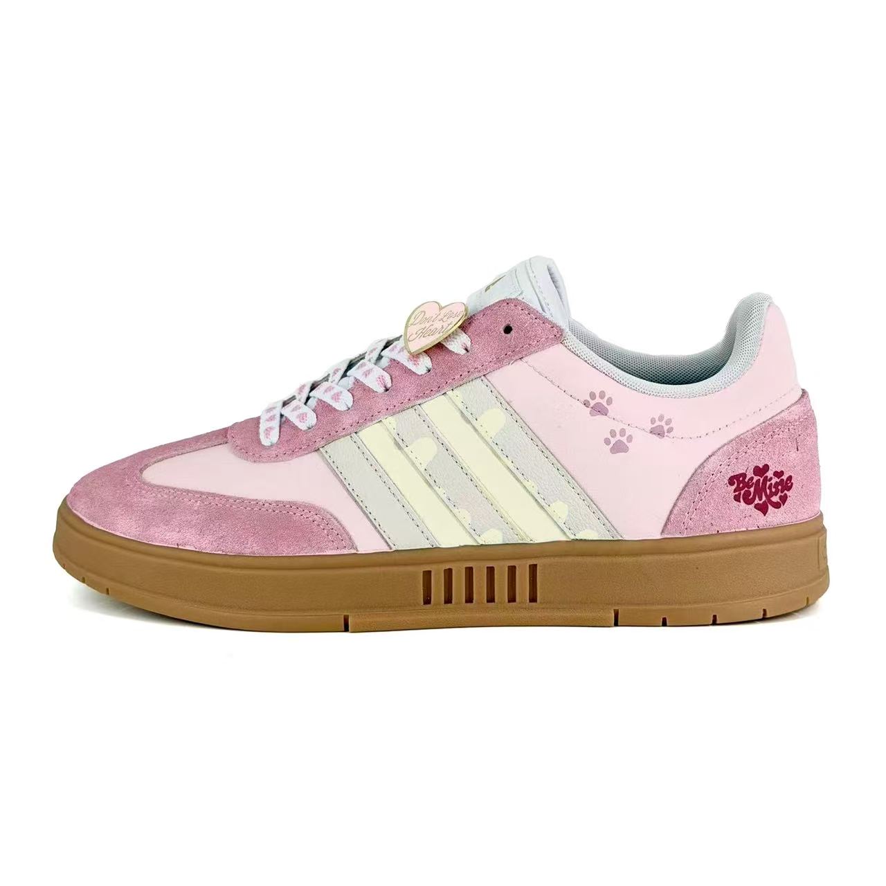 

Adidas Gradas Sweetheart Cat Steps Slip Resistant Abrasion Resistant Low top Skateboard Shoes Unisex Pink IE9044(Team1845v) 36