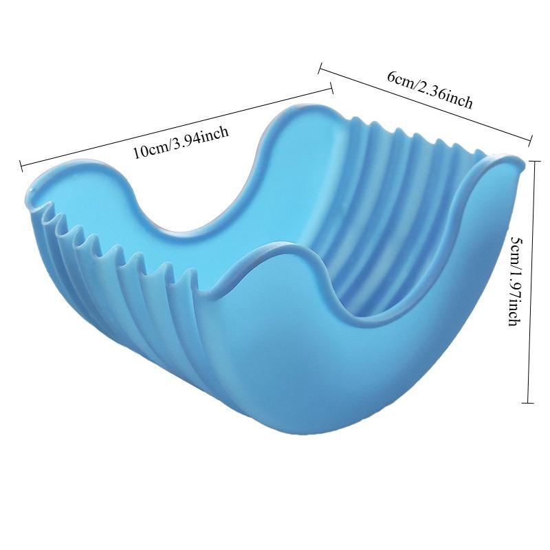 4 STÜCKE Heißer Verkauf Silikon Burger Clip Kontaktfrei Anti-Fallend Burger Fixierte Box Tablett