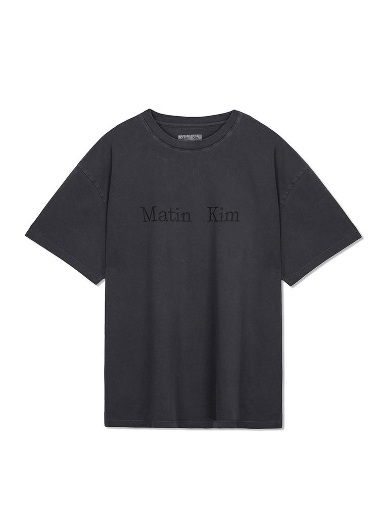 Mattengkim Pigment Logo Top In Dark Gray