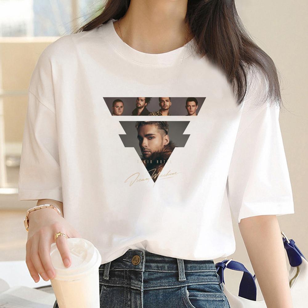 Tom Kaulitz Tokio Hotel Tshirts Women Graphic T Shirt Female Harajuku Comic Streetwear Clothing