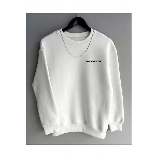 

Унисекс Толстовка с надписью «Бруклин» С принтом «Карман кенгуру» Толстовка с капюшоном Толстовка Осень Зима Модный тренд Стиль Зима Готова