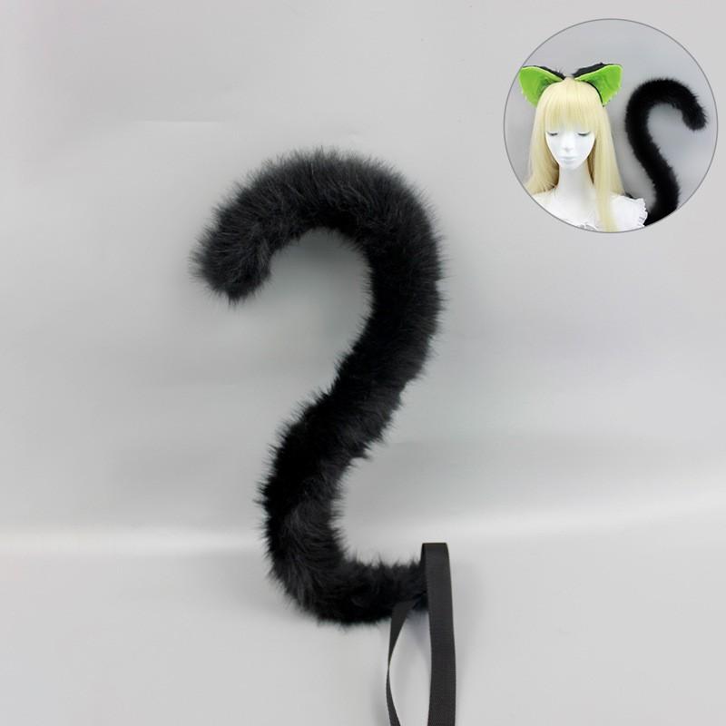 Anime Cat Ear Headband Tail Set Cosplay Costume Adult Roleplay Accessory Japanese Style