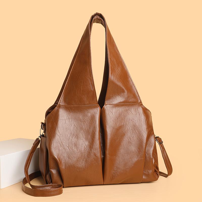 Mother Bag Large Capacity Shoulder Crossbody Bag Soft Leather Women's Tote Bag