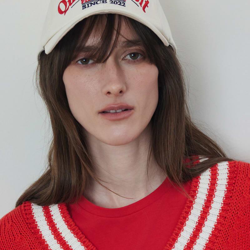 

Q’SRB QSRB Cotton Chino Lettering Baseball Cap_CREAM Cream