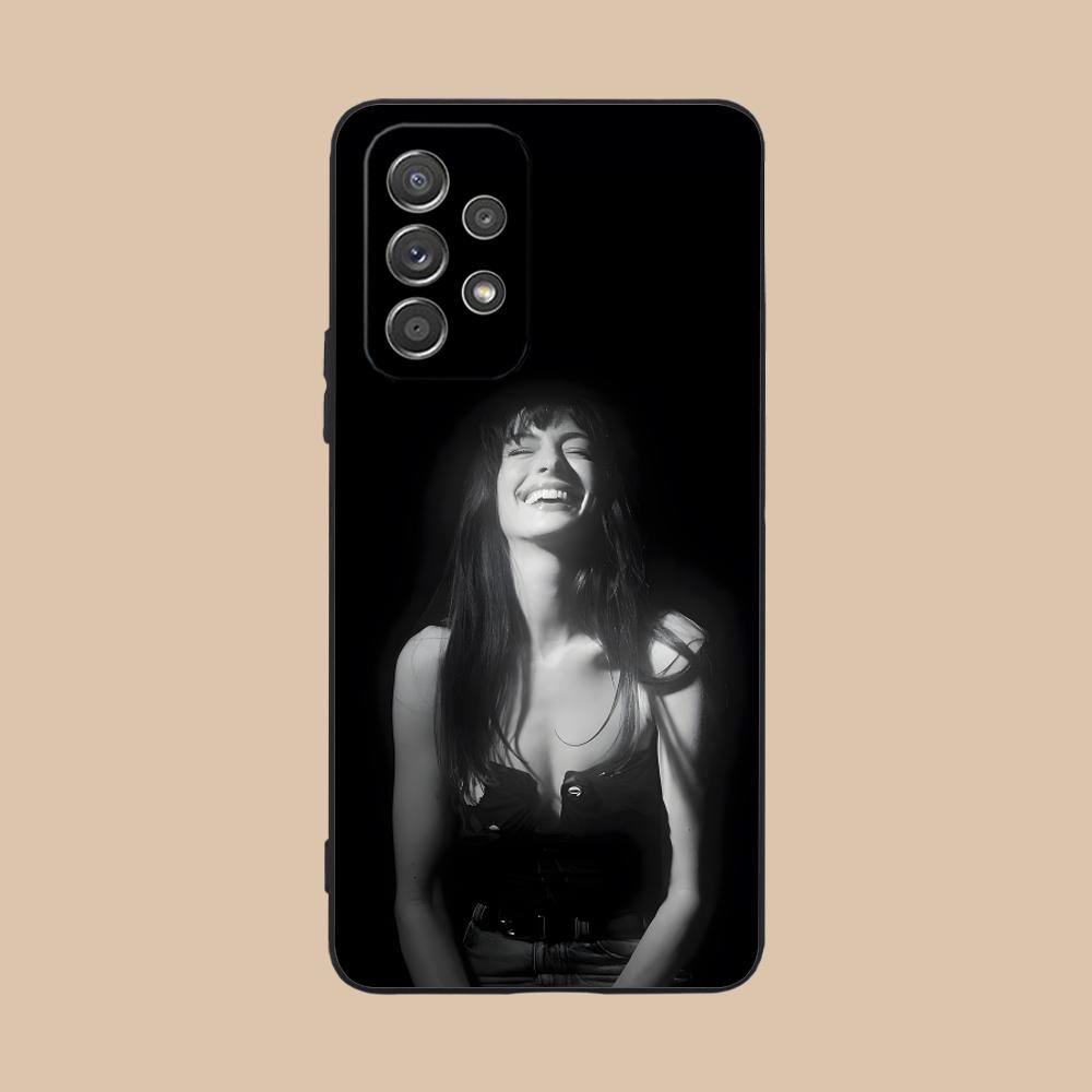 Anne Hathaway Mobile Phone Case for Samsung Galaxy A56 55 54 53 52 51 36 35 34 23 16 15 5G Colorful Cover Pretty Luxury Cover