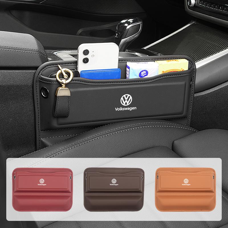 Cup Holders Car Seam Storage Box Crevice Organizer Bag Gap Filler For Volkswagen VW Scirocco Jetta Beetle Golf Passat Polo Tigua