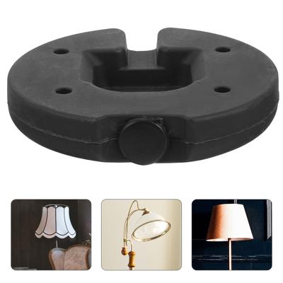 1pcs Heavy Duty Iron Round Base For Lamp Weighted Floor Desk Light Stand, Metal Table Lamp Chassis, Light Base