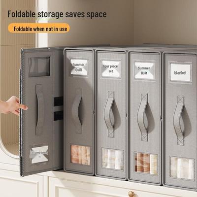 Čtyřdílná sada povlaků na přikrývku s úložným boxem a organizérem do skříně