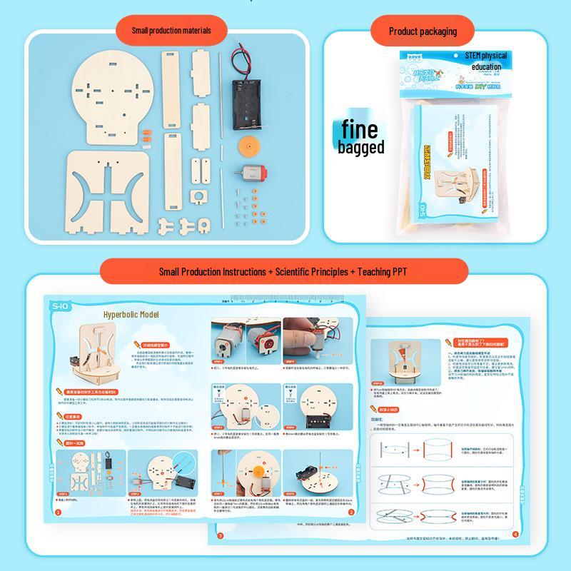 DIY Hyperbola Model Science Kit for Elementary School Experiments and Education
