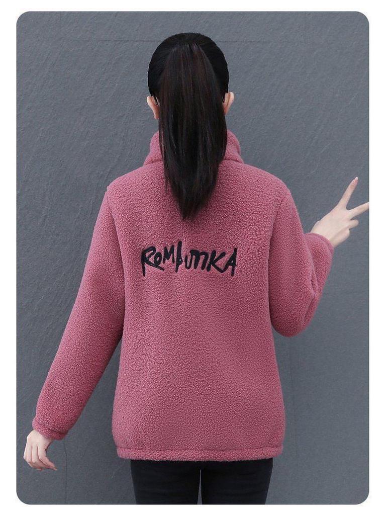 New Style Women's Cotton Padded Jacket with Fleece and Alpaca Wool - Fashionable, Thickened Winter Coat