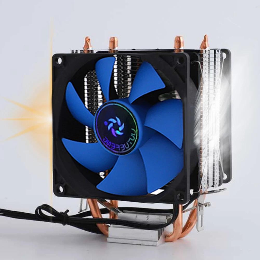 2 Heat Pipe CPU Cooler for Intel LGA 775/1155 X58 X79 Radiator PC Cooling Fan