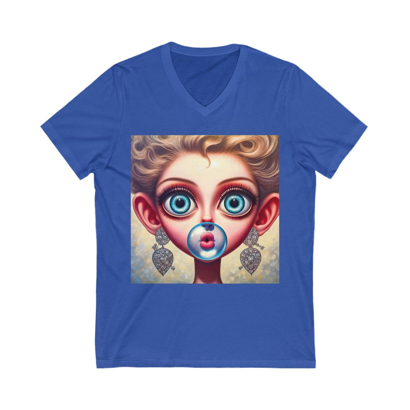 Taylor Bubblegum V-Neck Tee 100